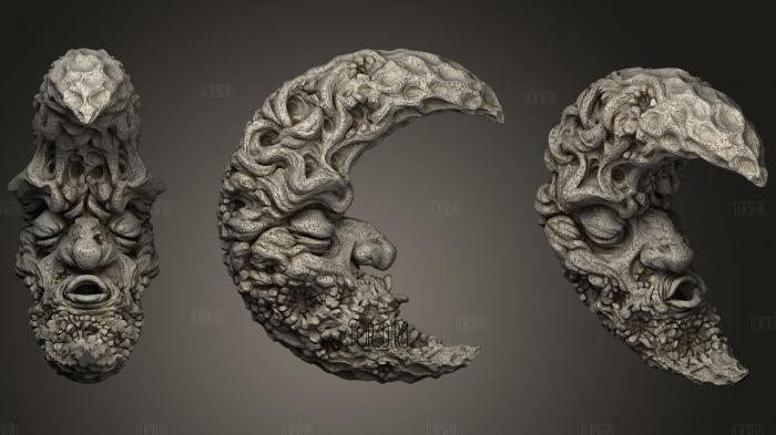 The Dreaming Moon 3d stl for CNC